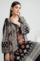 3PC Lawn Printed Suit With Embroidered IUSTKSD-538