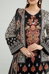 3PC Lawn Printed Suit With Embroidered IUSTKSD-538