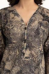 3PC Lawn Printed Suit With Embroidered IUSTKSD-668
