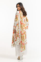 3PC Lawn Printed Suit With Embroidered IUSTKSD-669