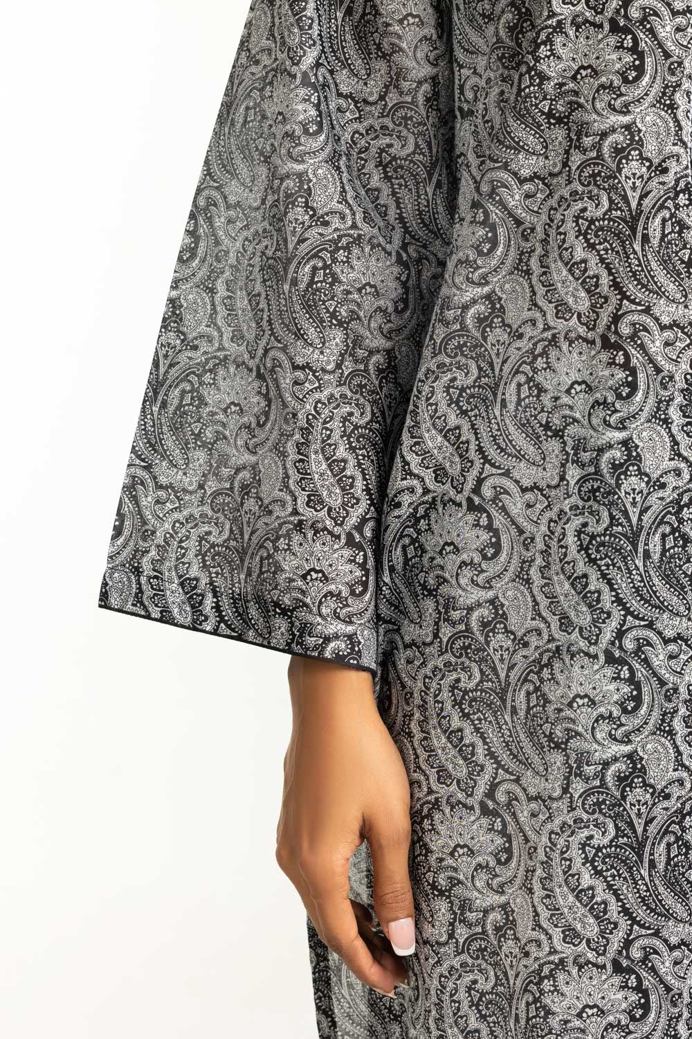 3PC Lawn Printed Suit With Embroidered IUSTKSD-675