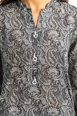 3PC Lawn Printed Suit With Embroidered IUSTKSD-675
