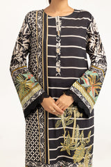 3PC Lawn Printed Suit With Embroidered IUSTKSD-727