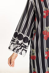 3PC Lawn Printed Suit With Embroidered IUSTKSD-736