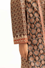 3PC Lawn Printed Suit With Embroidered IUSTKSD-930
