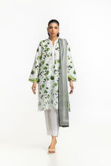 3PC Lawn Printed Suit With Schiffli Embroidered IUSTKSD-614