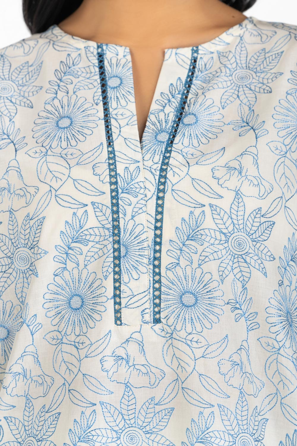 3PC Lawn Schiffli Embroidered Suit IUSTKSD-597