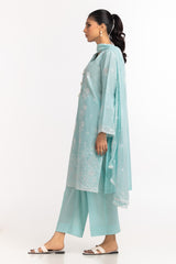 3PC Lawn Schiffli Embroidered Suit IUSTKSD-604