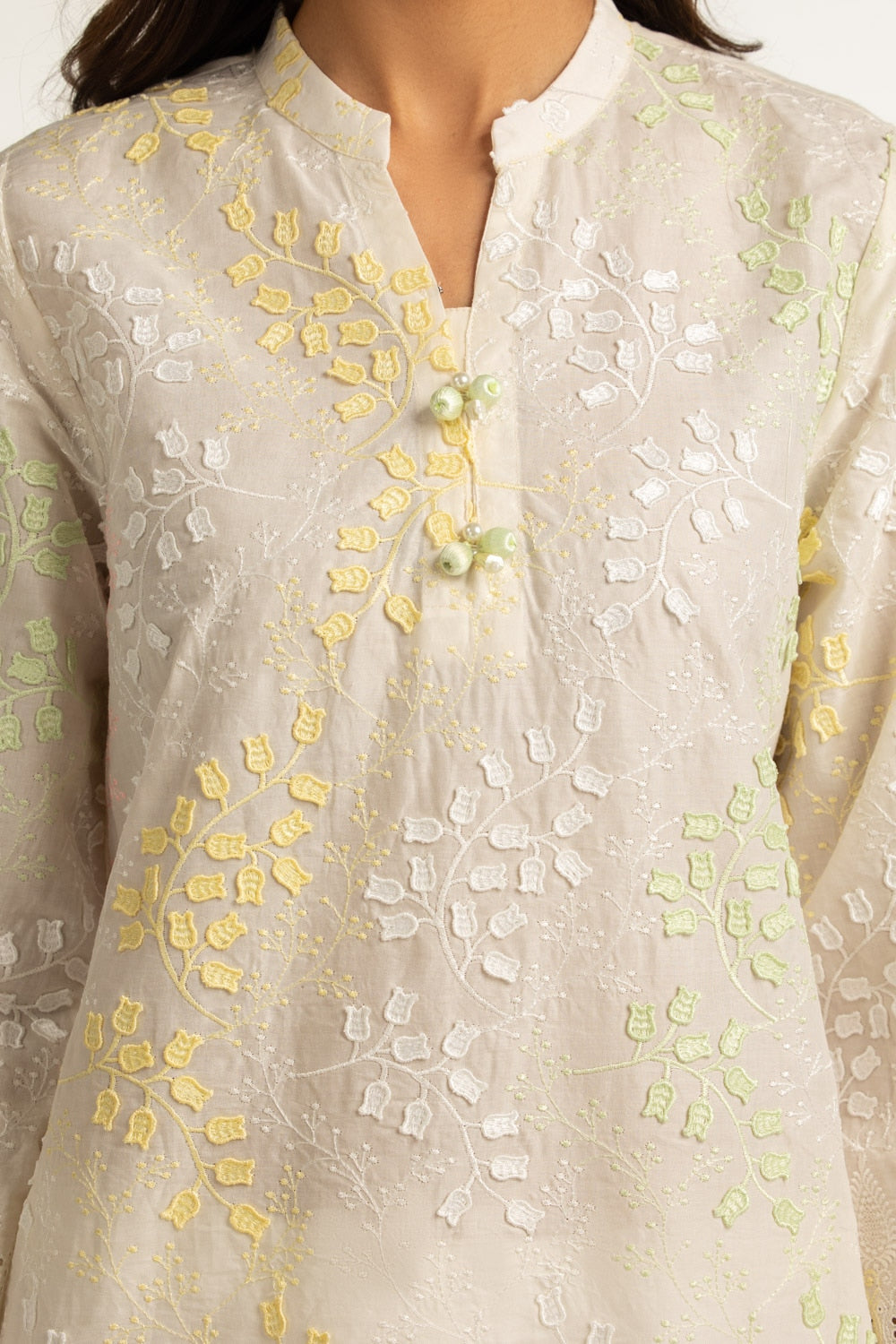 3PC Lawn Schiffli Embroidered Suit IUSTKSD-618