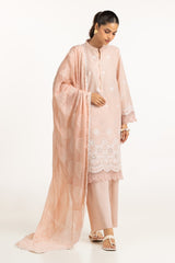 3PC Lawn Schiffli Embroidered Suit IUSTKSD-764