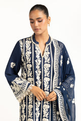 3Pc Lawn Sequins Embroidered Suit IUSTKSD-991