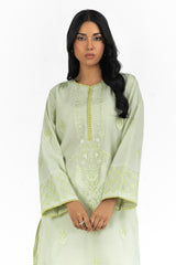 3PC paper-cotton Embroidered Suit IUSTKSD-560