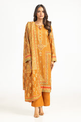 3PC paper-cotton Gold And Lacquer Printed Hand Embellished Suit IUSTKSD-800