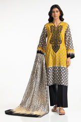 3PC Lawn Printed Embroidered Suit IUSTKSD-497
