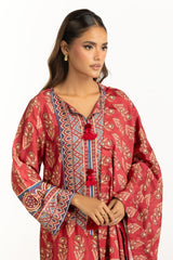 3PC Printed Rawsilk Suit IUSTKSD-1032
