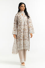 3PC Printed Suit with Embroidered IUSTKSD-616