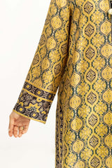 3PC raw-silk Printed Suit IUSTKSD-968