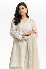 3PC Lawn Schiffli Embroidered Suit IUSTKSD-552
