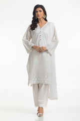3PC Lawn Schiffli Embroidered Suit IUSTKSD-613