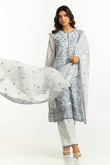 3PC Swiss Voile Embroidered Suit IUSTKSD-626s