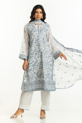 3PC Swiss Voile Embroidered Suit IUSTKSD-626s