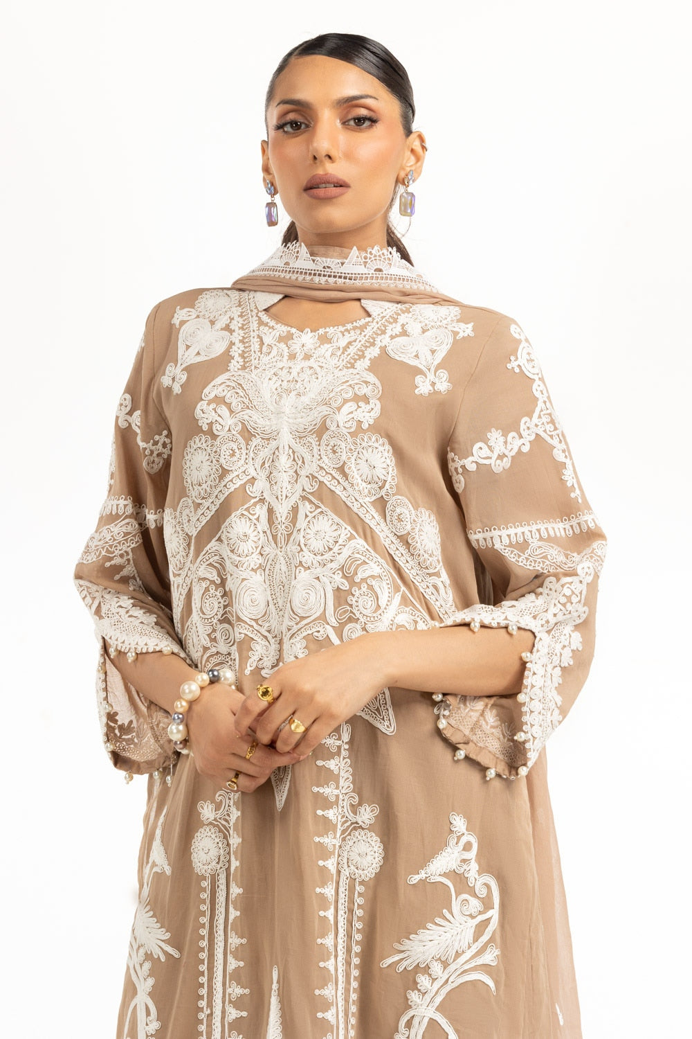 3PC Swiss Voile Embroidered Suit IUSTKSD-726s