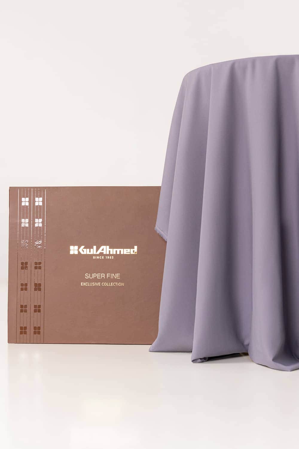 AMBASSADOR PEACH Unstitched Fabric Blended with Gift Box