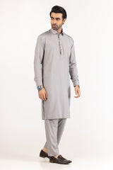 White Gold Unstitched Fabric Blended-LF