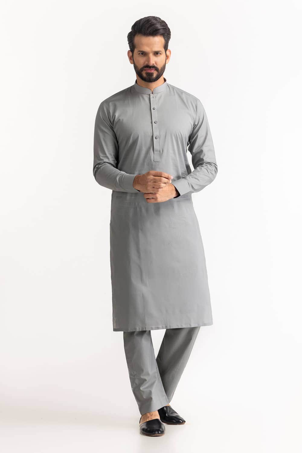 Titanium Latha Unstitched Fabric Cotton-LF-2