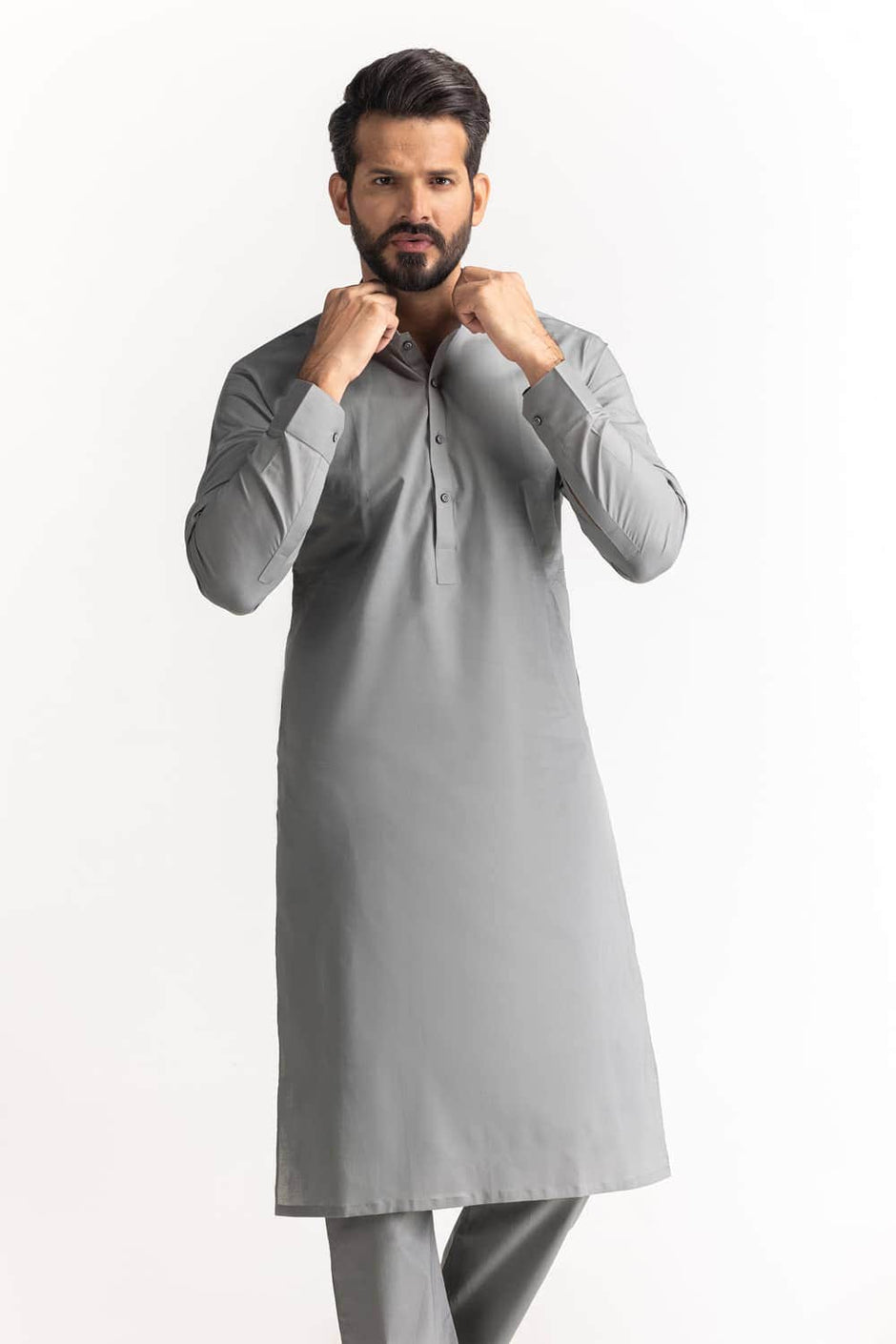 Titanium Latha Unstitched Fabric Cotton-LF-2