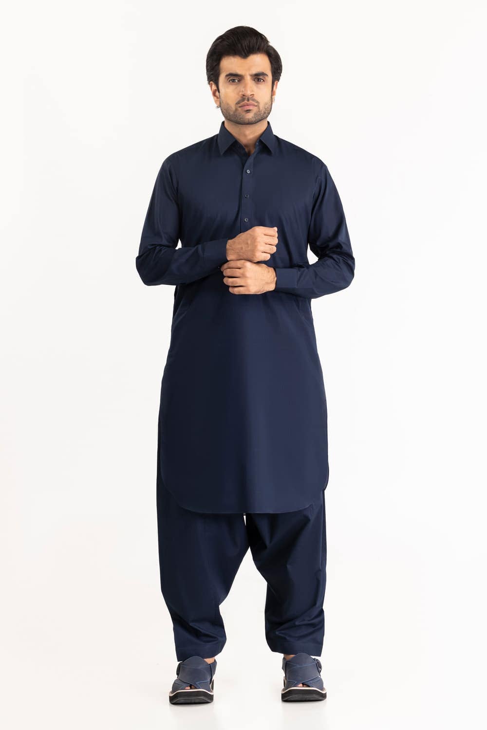 Titanium Latha Unstitched Fabric Cotton-LF