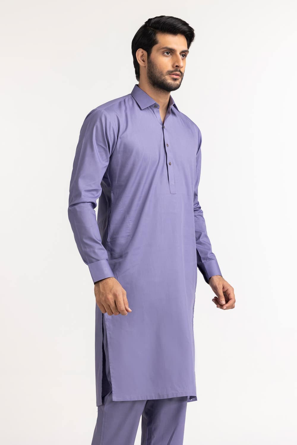 Titanium Latha Unstitched Fabric Cotton-LF