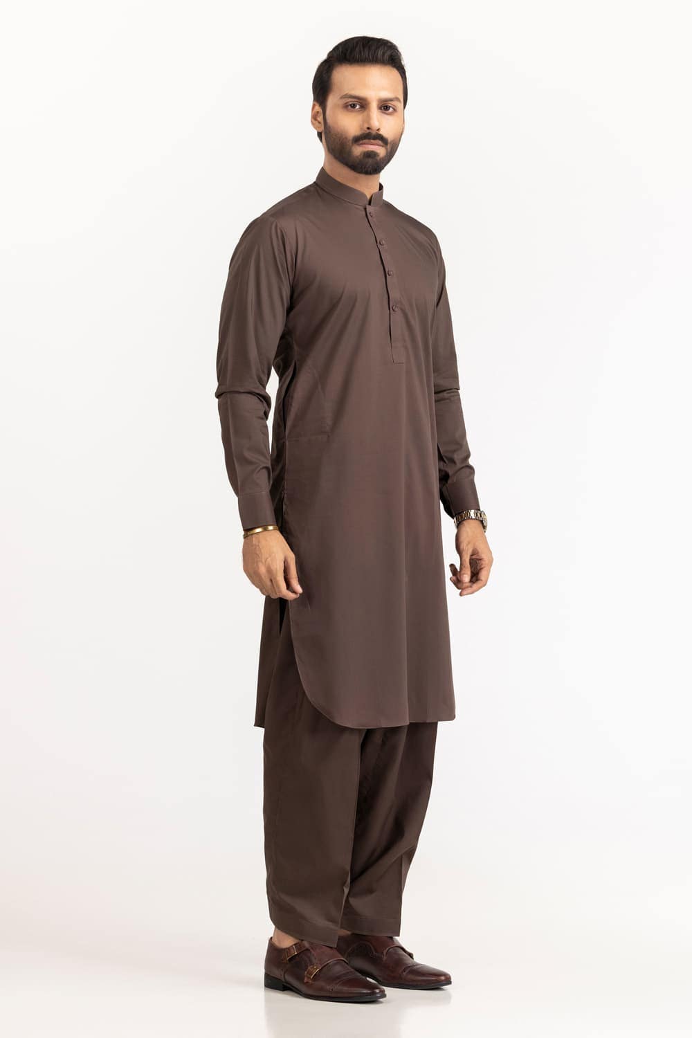 Titanium Latha Unstitched Fabric Cotton-LF
