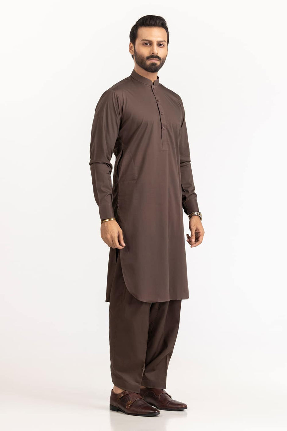 Titanium Latha Unstitched Fabric Cotton-LF