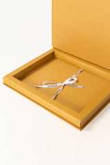 Mustard Unstitched Fabric Gift Box