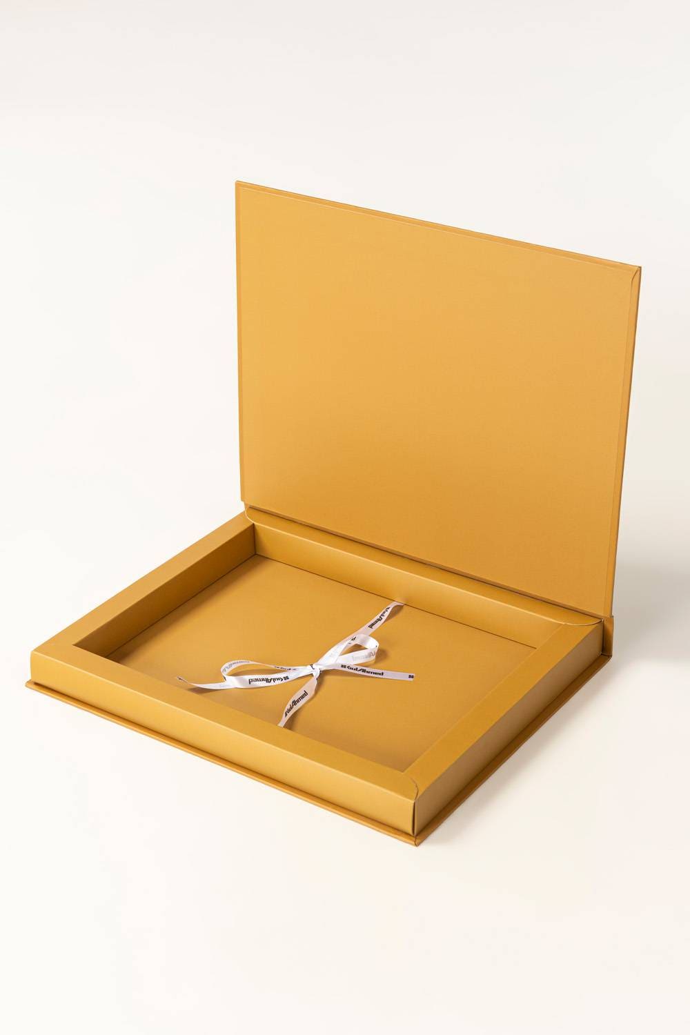 Mustard Unstitched Fabric Gift Box