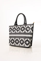 Black And White Handbag IWB-HDB24-018