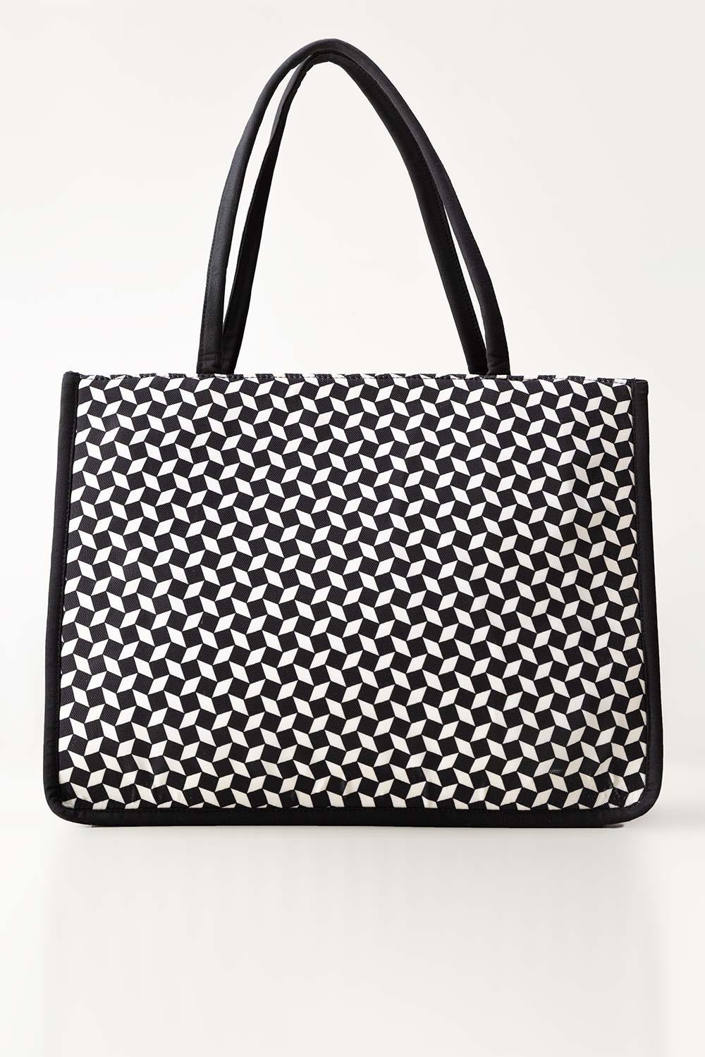 Black And White Shoulder Bag IWB-HDB24-019