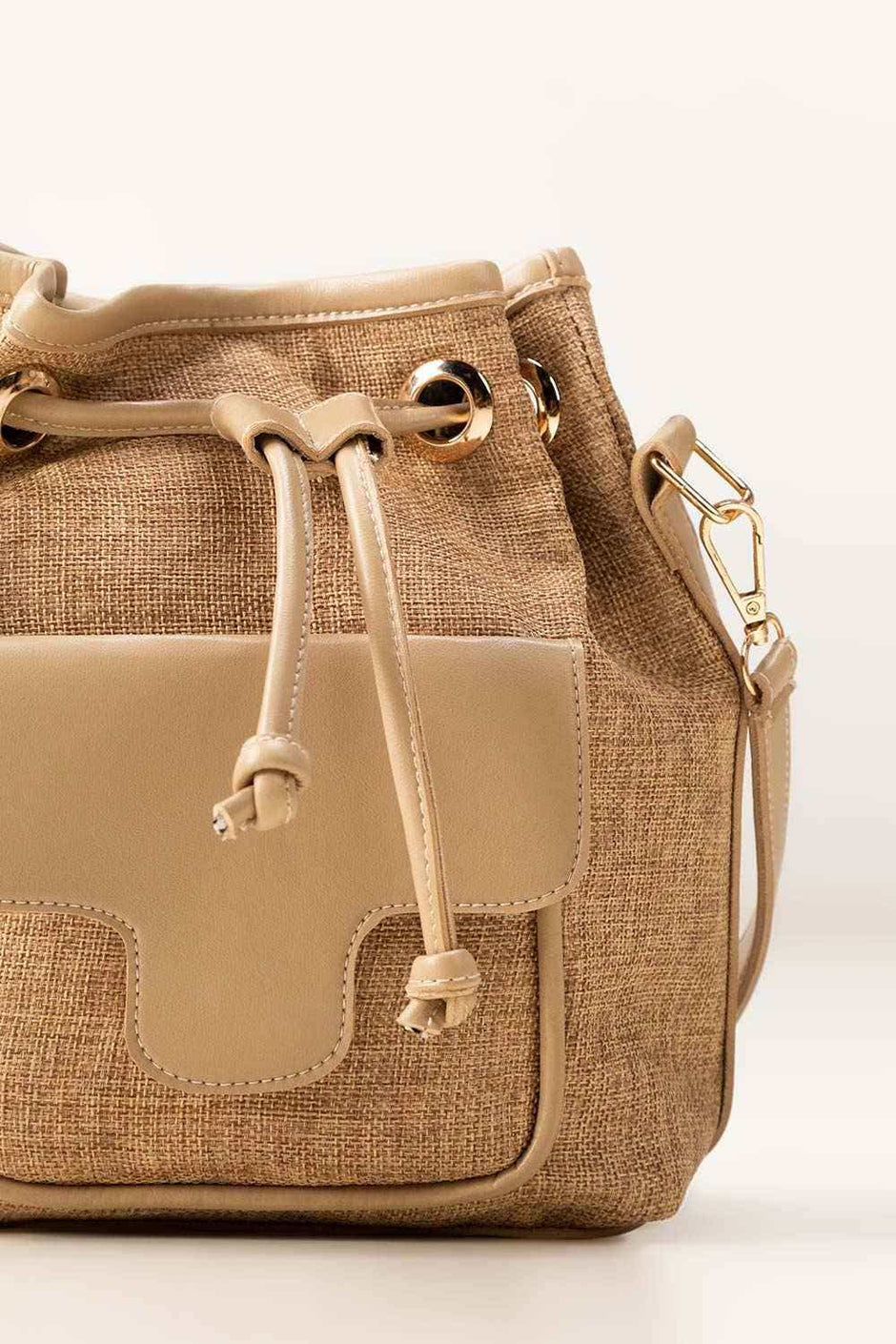 Beige Bucket Bag