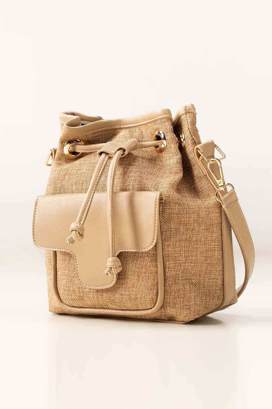 Beige Bucket Bag