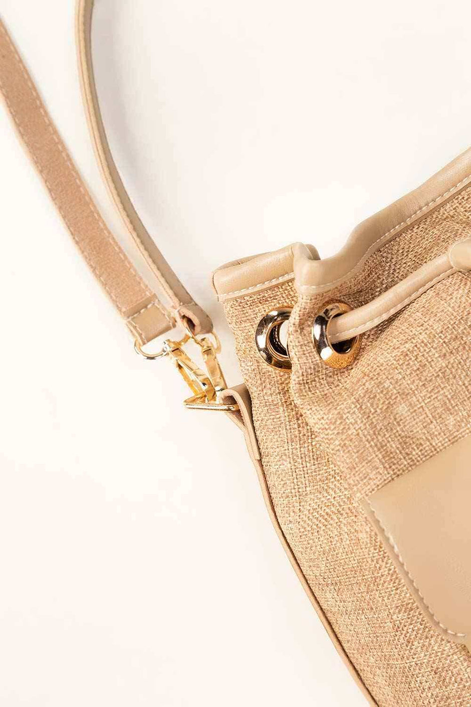 Beige Bucket Bag