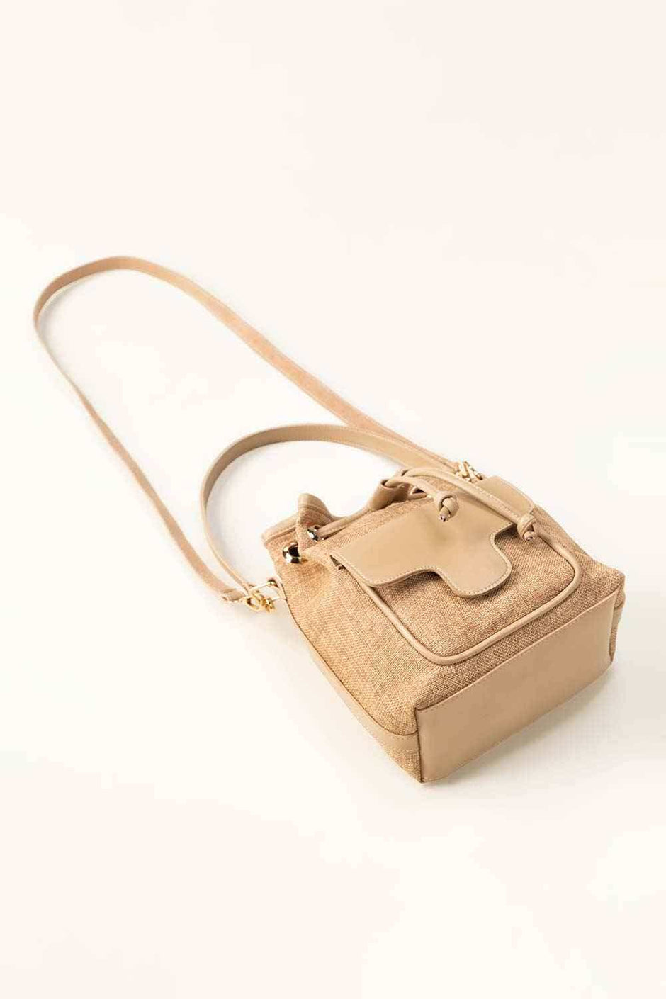 Beige Bucket Bag