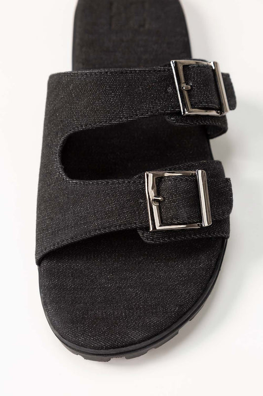 Black Comfy Slipper IWW-CFS24-004