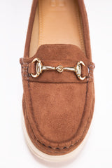 Women Brown Moccasin Shoes IWW-MCS24-003