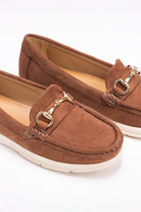 Women Brown Moccasin Shoes IWW-MCS24-003