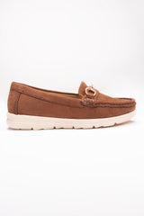 Women Brown Moccasin Shoes IWW-MCS24-003