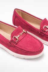 Women Maroon Moccasin Shoes IWW-MCS24-004