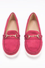 Women Maroon Moccasin Shoes IWW-MCS24-004