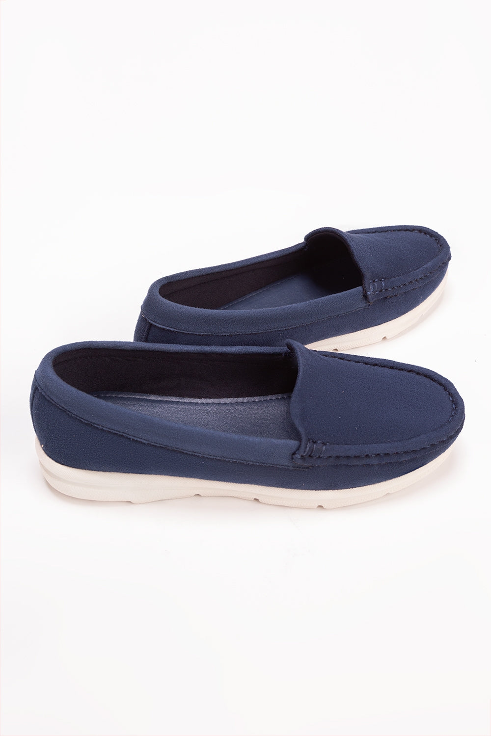Women Blue Moccasin Shoes
