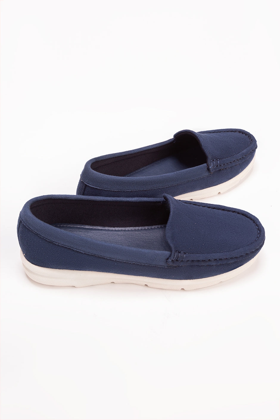 Women Blue Moccasin Shoes